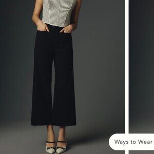 Maeve The Colette Cropped Wide-Leg Trousers